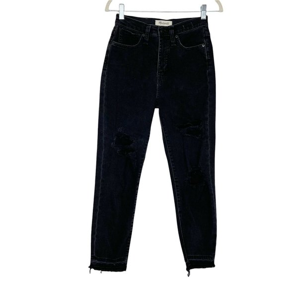 Madewell Mom Jeans Size 24 High Rise Black - Picture 2 of 12